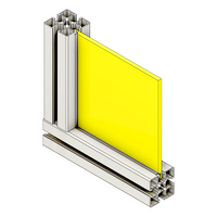 63-100-Y MODULAR SOLUTIONS PVC PANEL<br>1/4" X 48" X 96", LIGHT YELLOW